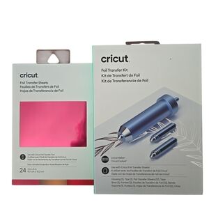 Cricut Foil Transfer Kit + Ruby Foil Sheets – New Sealed